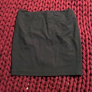 Cynthia Rowley navy & white Swiss dot mini skirt